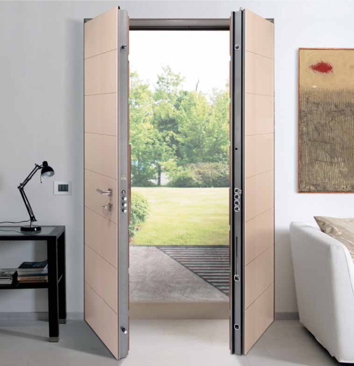 LINEA Pannello di rivestimento per porte blindate By Alias Security Doors